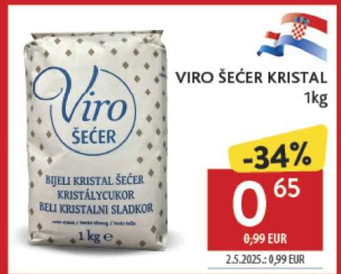 VIRO ŠEĆER kristal 1kg