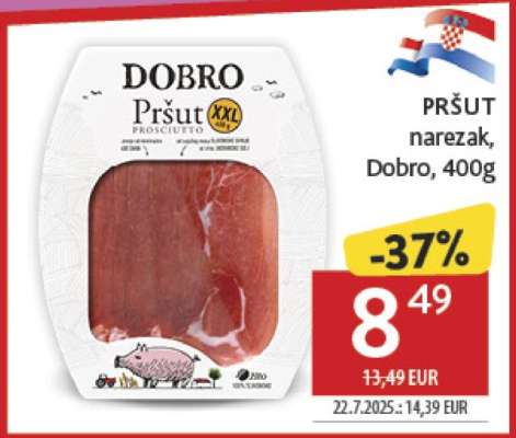 PRŠUT narezak, Dobro, 400g