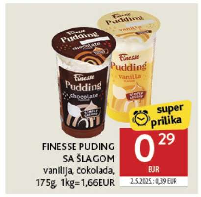 FINESSE PUDING SA ŠLAGOM
