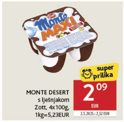 MONTE DESERT s lješnjakom