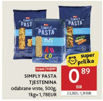 SIMPLY PASTA TJESTENINA