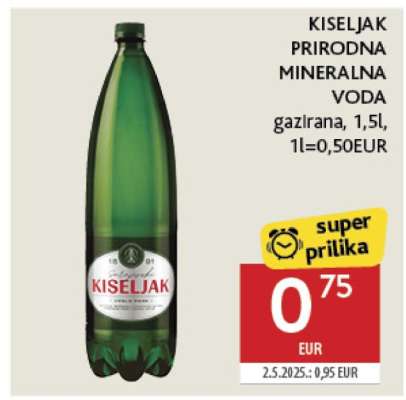 KISELJAK PRIRODNA MINERALNA VODA