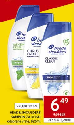HEAD&SHOULDERS ŠAMPON ZA KOSU