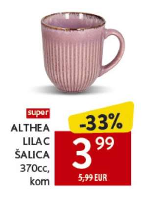 ALTHEA LILAC ŠALICA