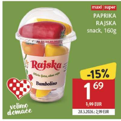 PAPRIKA RAJSKA snack, 160g