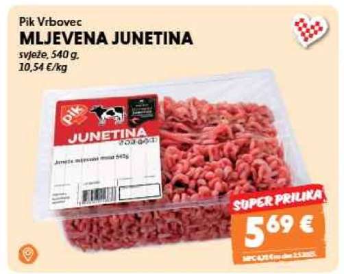 Pik Vrbovec MLJEVENA JUNETINA