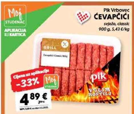 PIK VRBOVEC ČEVAPČIĆI