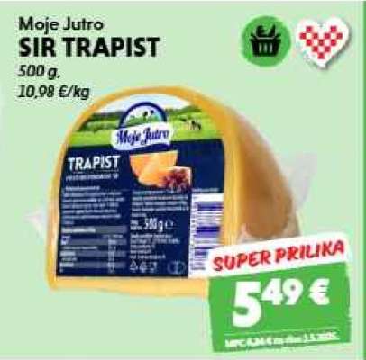MOJE JUTRO SIR TRAPIST