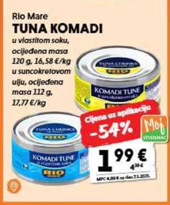 RIO MARE Tuna komadi