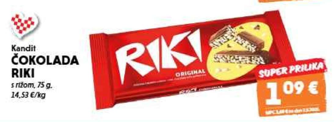 Kandit Čokolada Riki