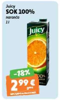 Juicy SOK 100% naranča