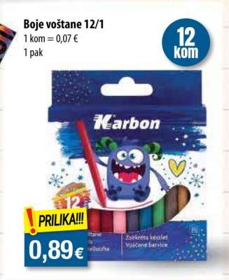 Boje voštane 12/1