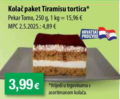 Kolač paket Tiramisu tortica