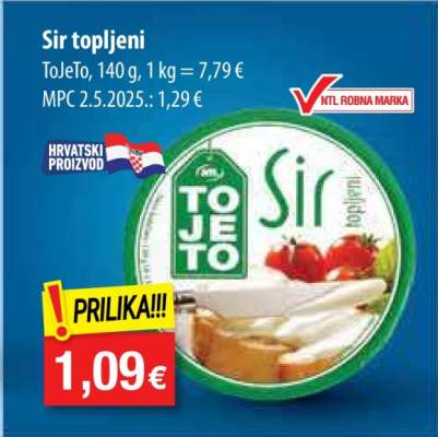 Sir topljeni ToJeTo
