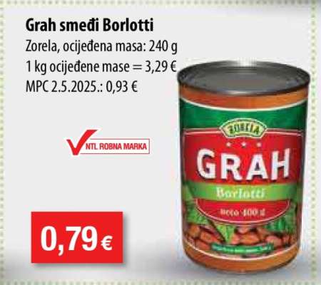 Grah smeđi Borlotti