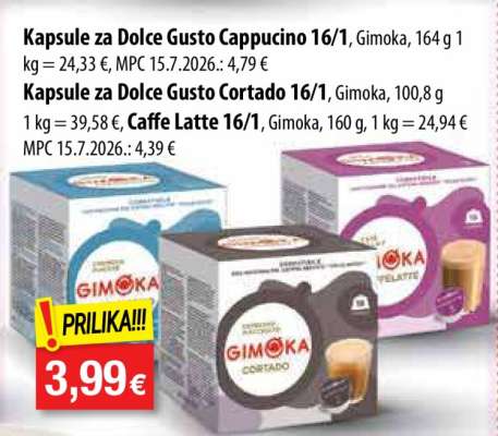 Kapsule za Dolce Gusto Cappucino 16/1