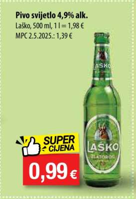 Pivo svijetlo 4,9% alk.