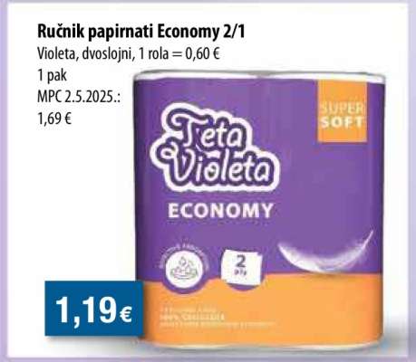Ručnik papirnati Economy 2/1