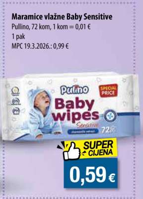 Maramice vlažne baby sensitive