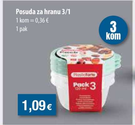 Posuda za hranu 3/1