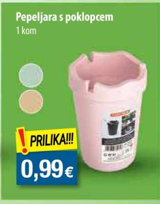 Pepeljara s poklopcem
