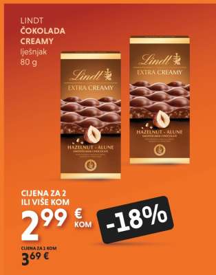 Lindt Čokolada Creamy