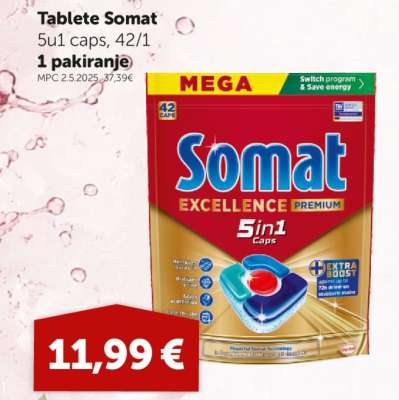 Tablete Somat 5u1 caps, 42/1