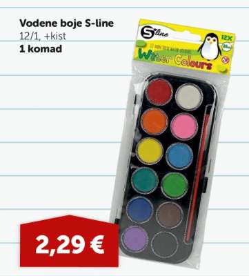 Vodene boje S-line