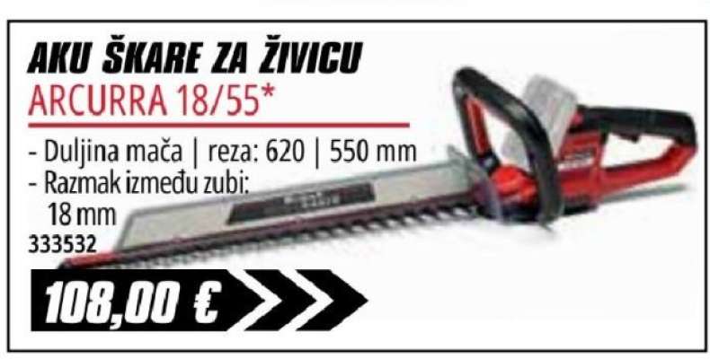 AKU ŠKARE ZA ŽIVICU ARCURA 18/55*