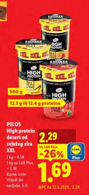 PILOS High protein desert od svježeg sira XXL