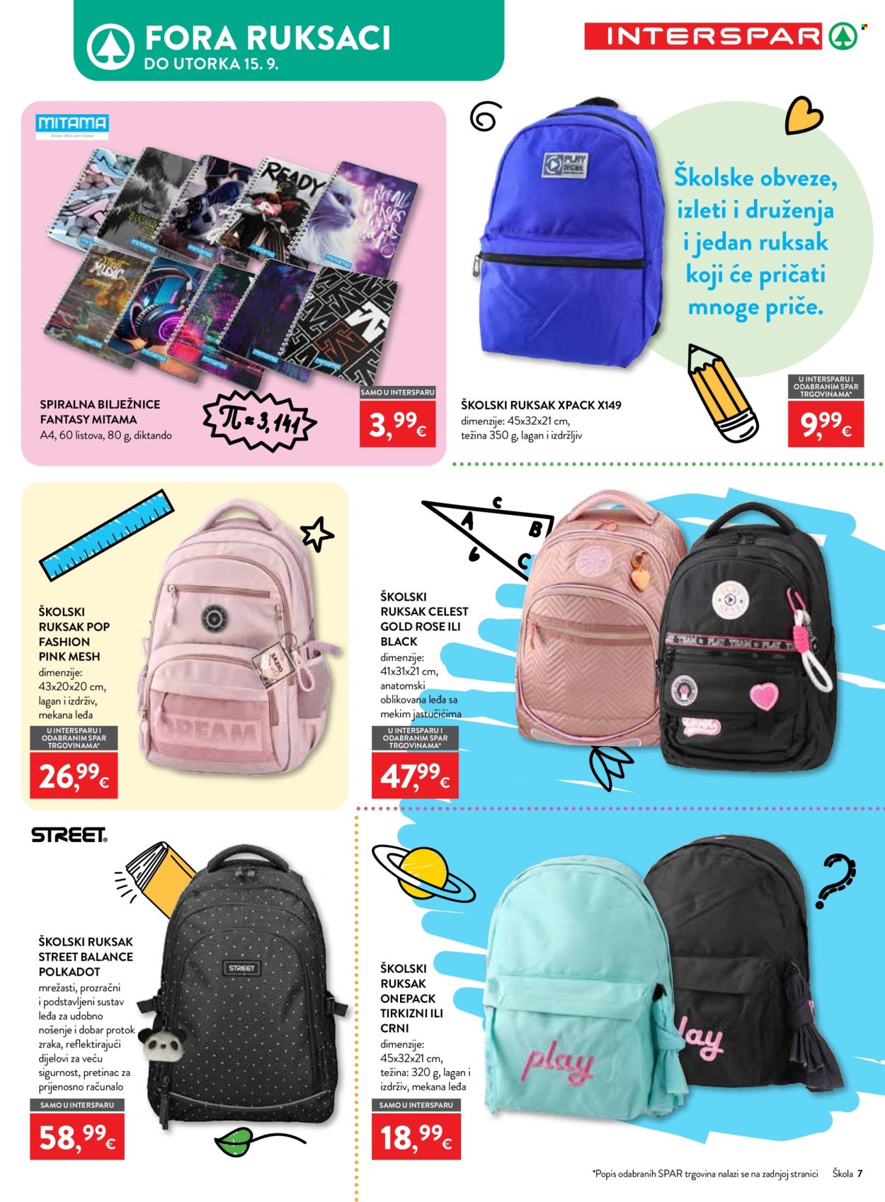 INTERSPAR katalog - 29.08.2026. - 15.09.2026. Stranica 7
