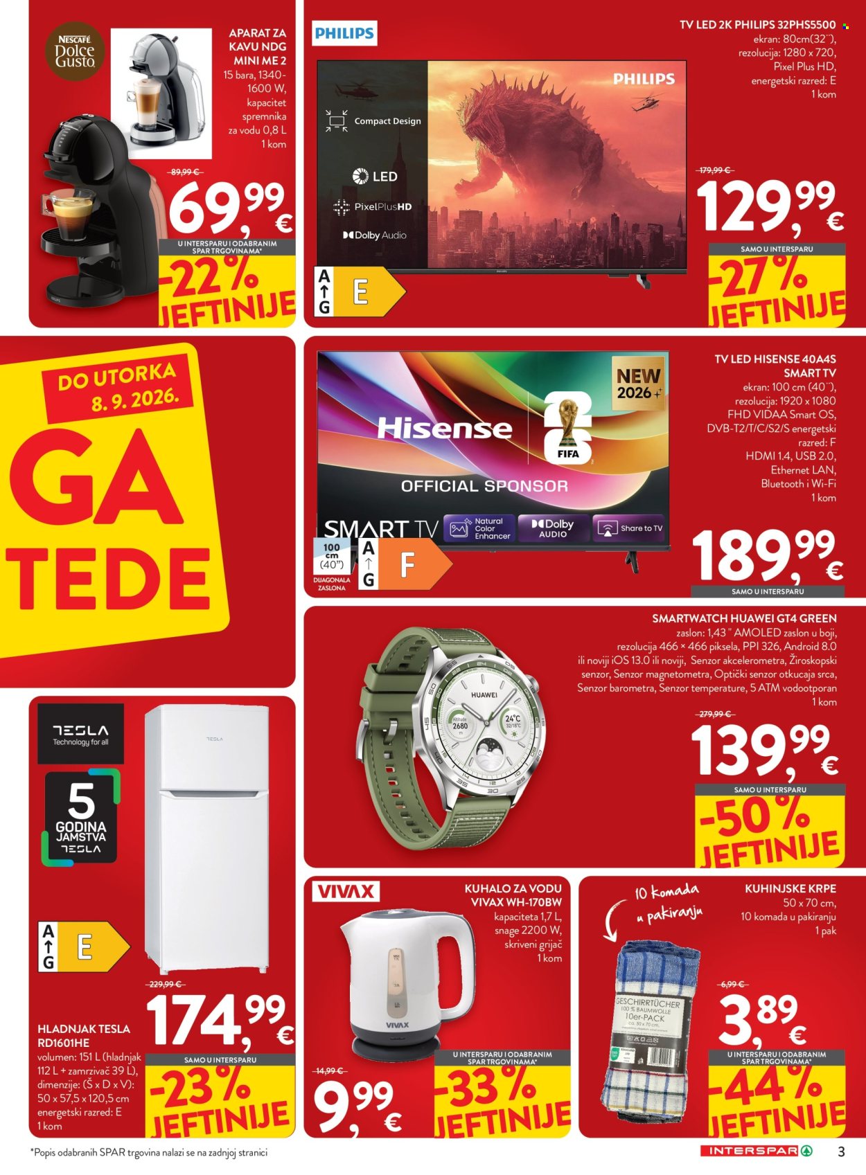 INTERSPAR katalog - 26.08.2026. - 08.09.2026. Stranica 3