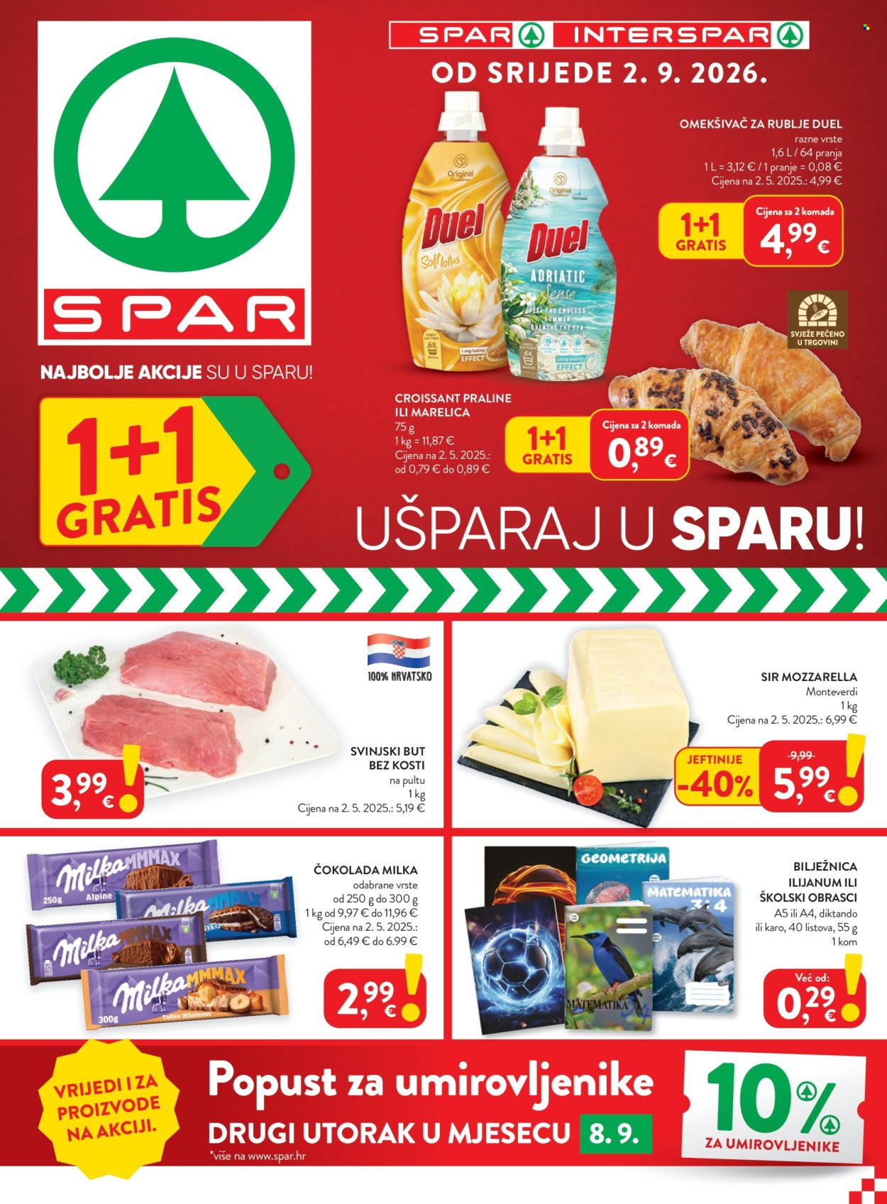 SPAR katalog - 02.09.2026. - 08.09.2026. Stranica 1
