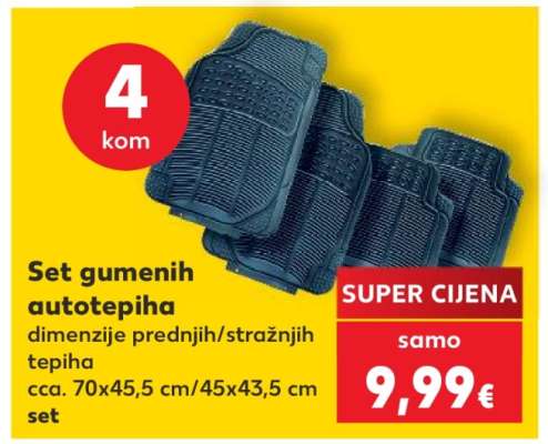 Set gumenih autotepiha
