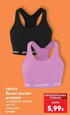 CRIVIT Ženski sportski grudnjak