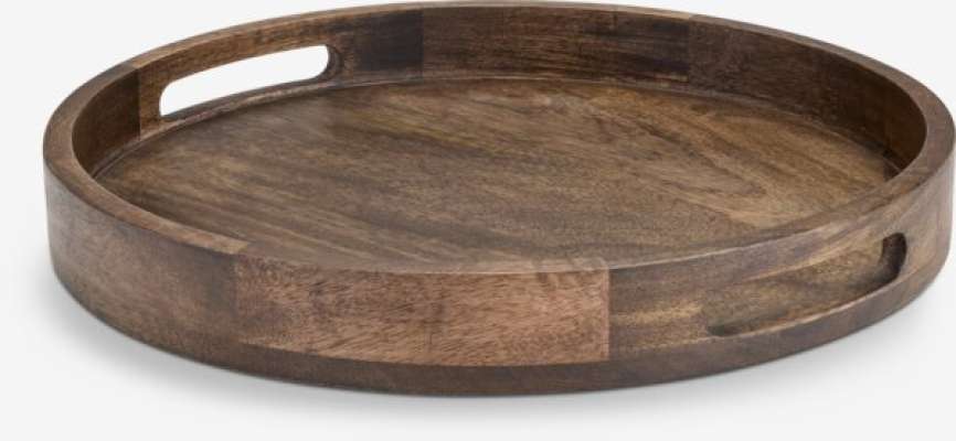 Ukrasni pladanj TORLEIF Ø32xV4 cm smeđa