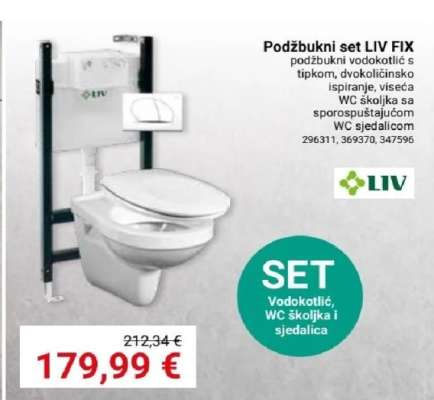 Podžbukni set LIV FIX