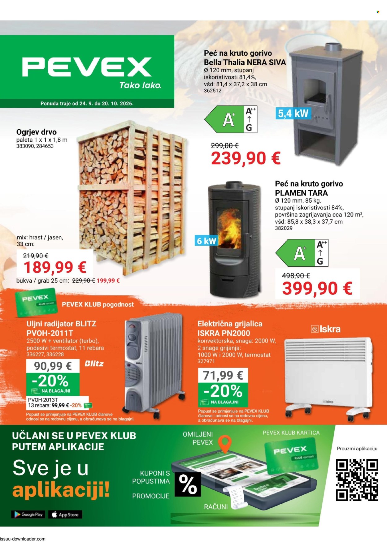 Pevex katalog - 24.09.2026. - 20.10.2026. Stranica 1