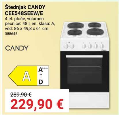 Štednjak CANDY CEE548SEEW/E