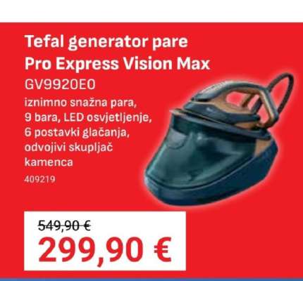 Tefal generator pare Pro Express Vision Max