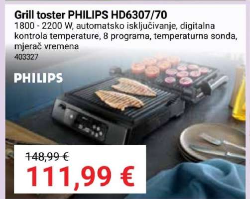 Grill toster PHILIPS HD6307/70