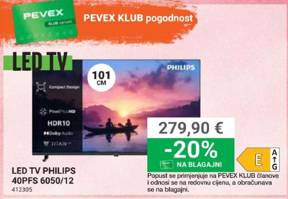 LED TV PHILIPS 40PFS 6050/12