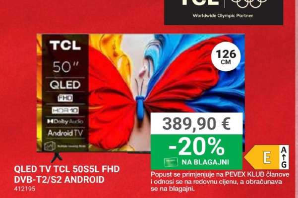 QLED TV TCL 50S5L FHD DVB-T2/S2 ANDROID