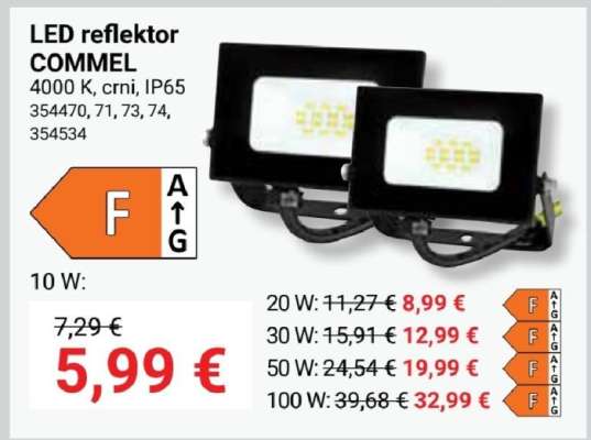 LED reflektor COMMEL