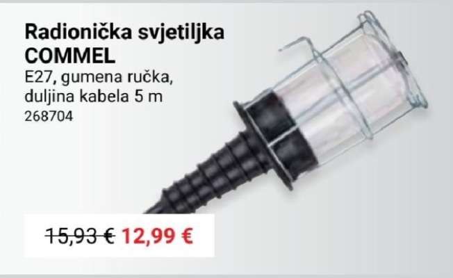 Radionička svjetiljka COMMEL