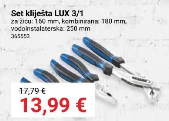Set kliješta LUX 3/1