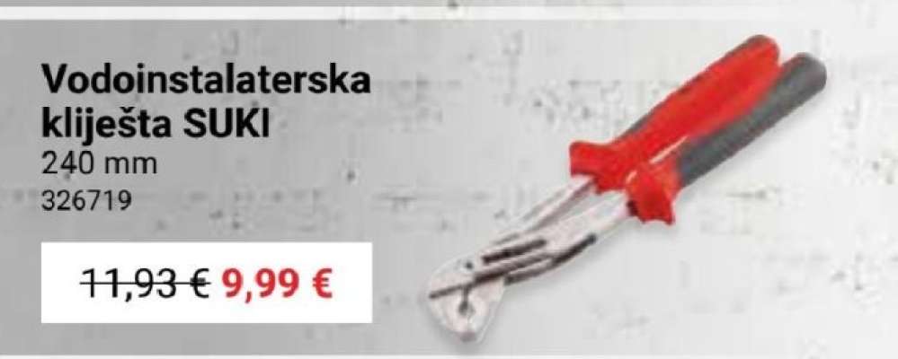 Vodoinstalaterska kliješta SUKI