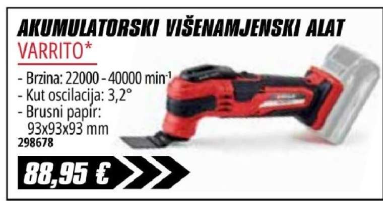 AKUMULATORSKI VIŠENAMJENSKI ALAT VARRITO
