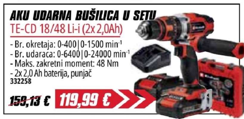 AKU UDARNA BUŠILICA U SETU