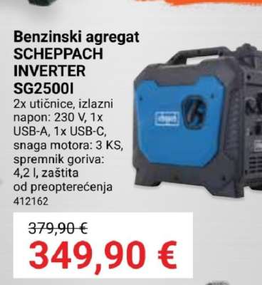 Benzinski agregat SCHEPPACH INVERTER SG2500I